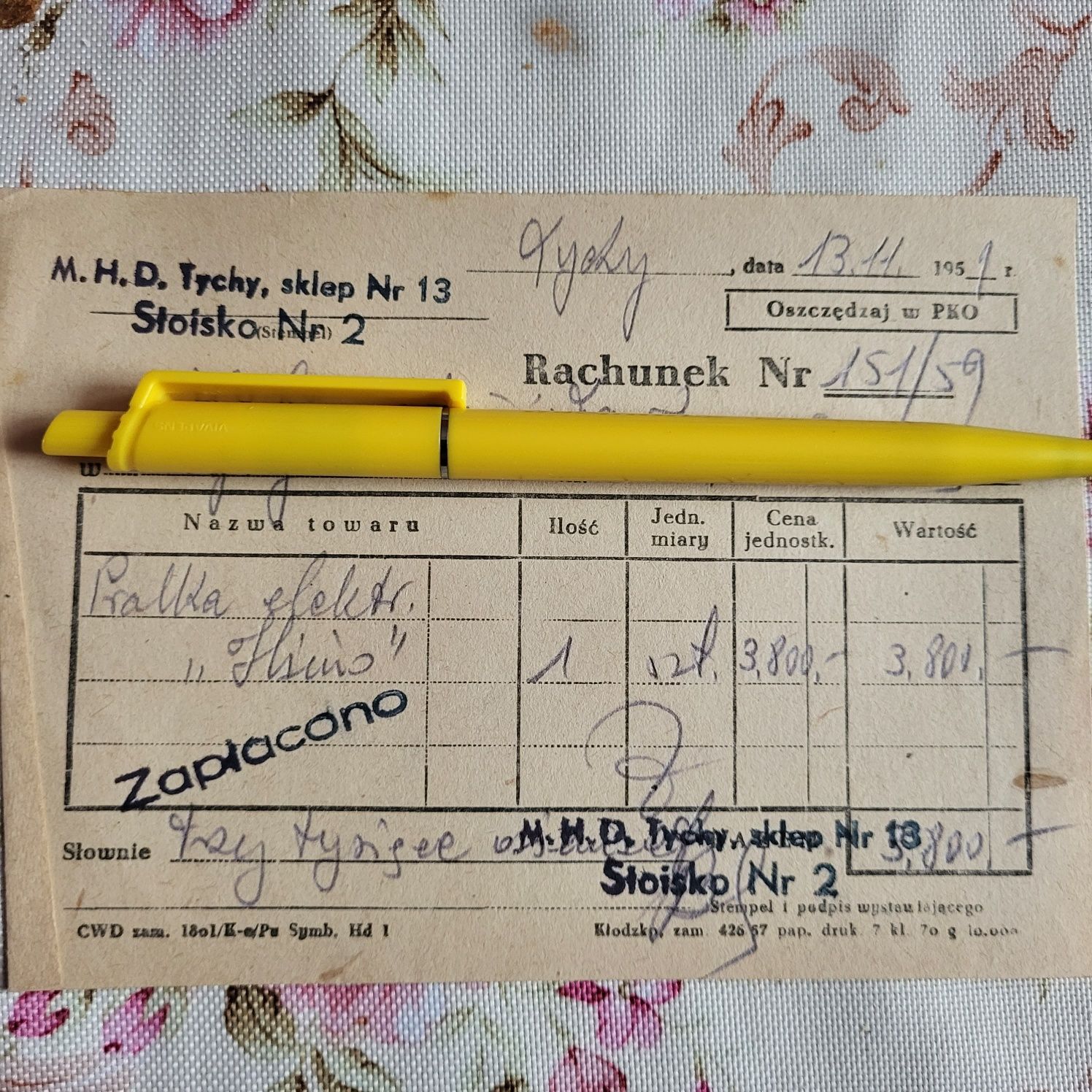 Zabytkowa Pralka półautomat 1959r