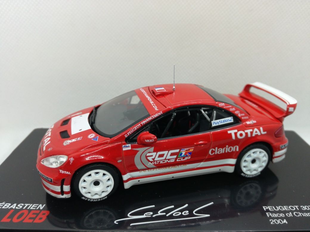 Miniatura 1/43 Peugeot 307 WRC Loeb RC 2004