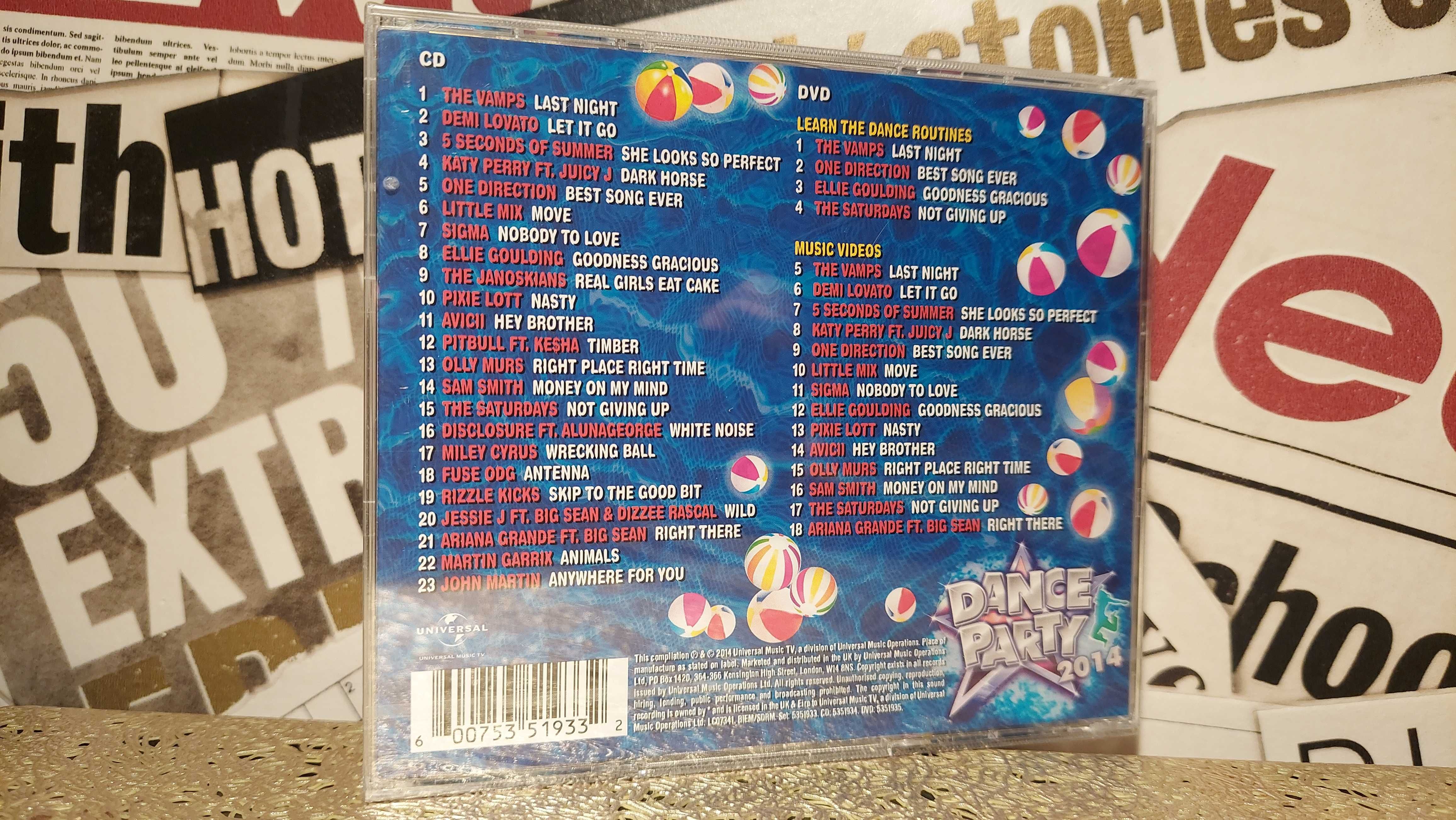 Various - Dance Party 2014 CD+DVD nowe w folii