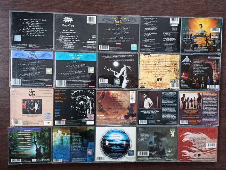 Płyty CD heavy metal,AOR,glam.First press,rare.King Diamond,Risk,Aria