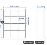 Kallax - Estante Ikea 4x3 preta/castanha