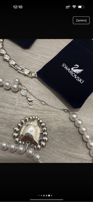 Naszyjnik korale z zawieszką Ariana Grande x swarovski viral hit insta