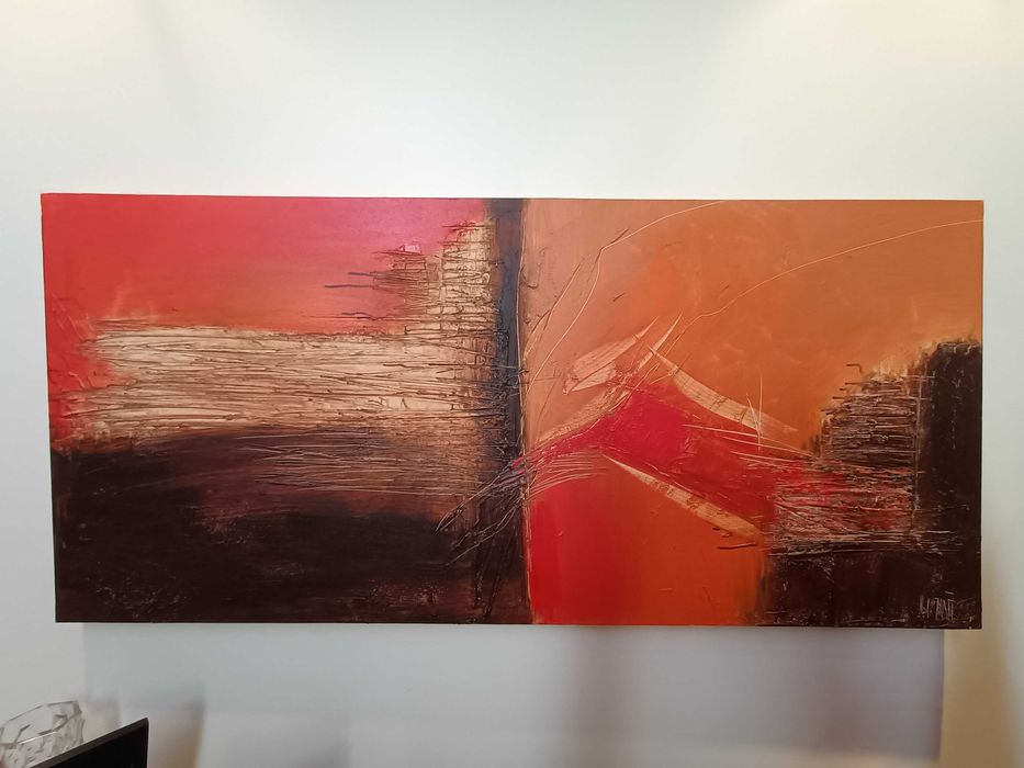 Telas, modernas, óleo sobre tela