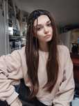 Peruka lace front brązowa WIG cosplay