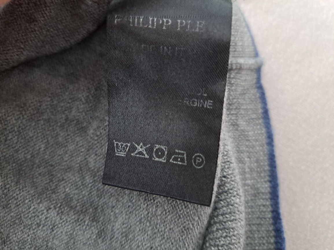 Sweter Philipp Plein S 100% wełna virgin