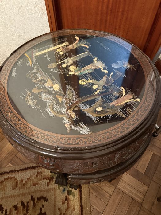 Mesa chinesa madreperola