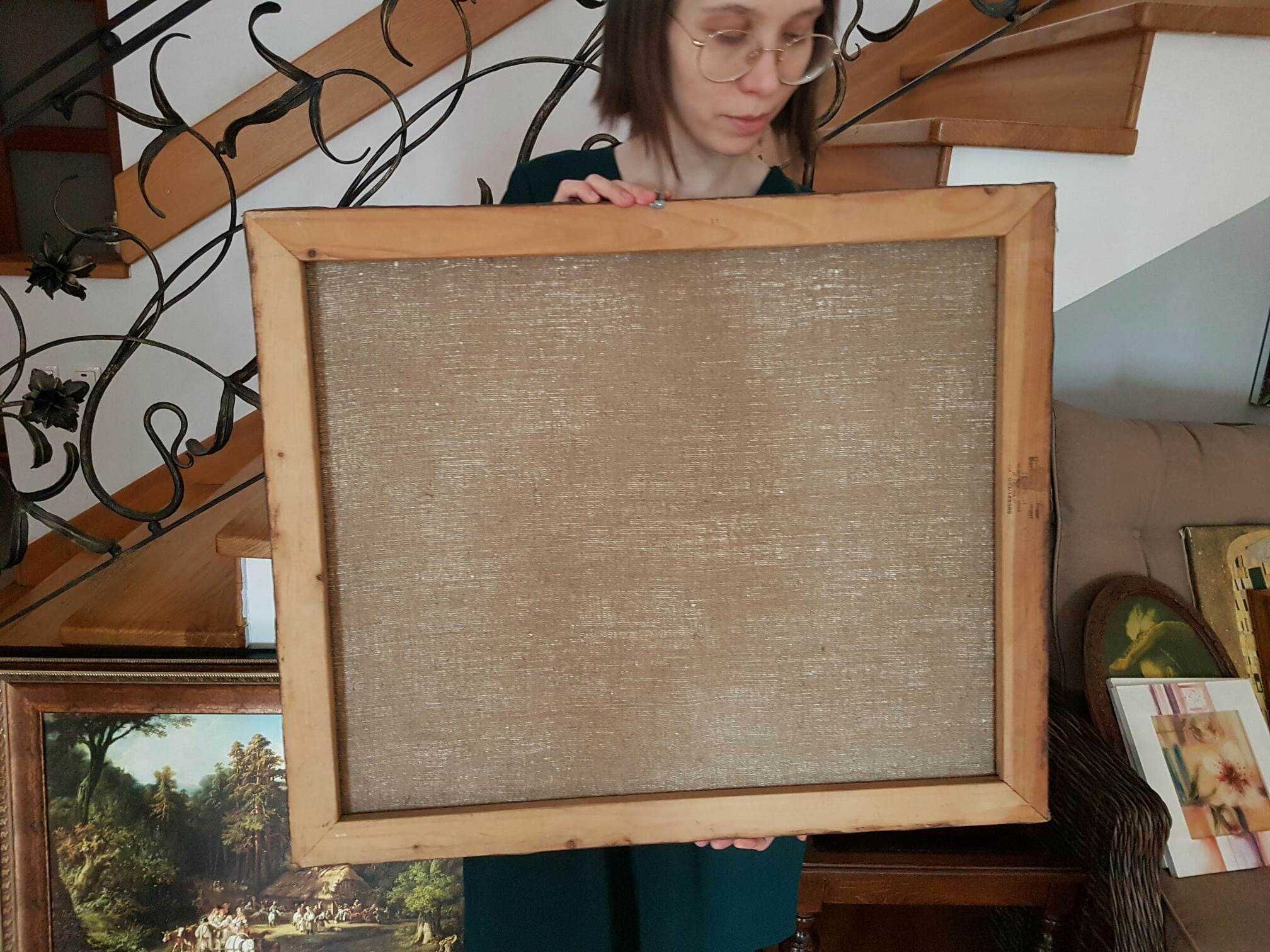 Obraz ręcznie malowany olej na płótnie ZAMEK duży 75x60cm