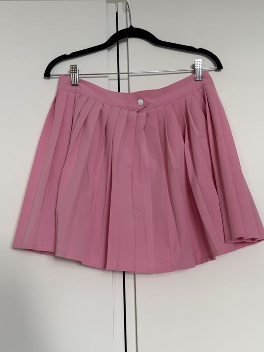 PROSTO różowa tenisowa plisowana spódniczka mini L