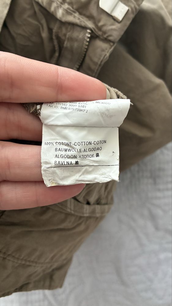 Bawelniane spodnie sisley brazowe bezowe M/38