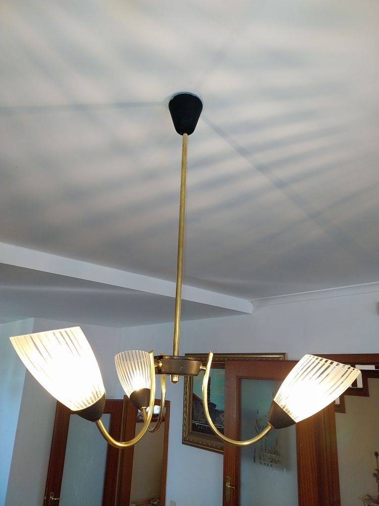 Candeeiro antigo de teto anos 60