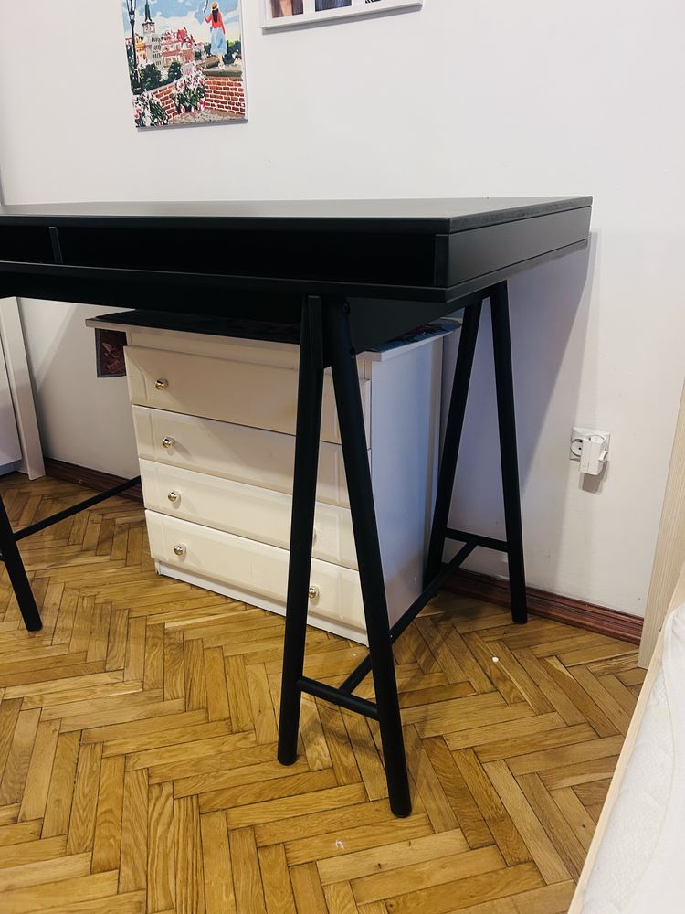 IKEA SPANST biurko blat stołu z kozłami stół