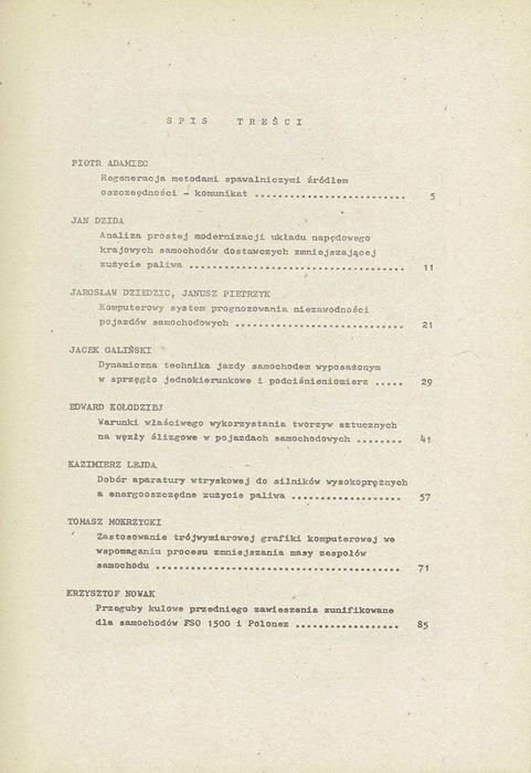 Zagadnienia oszczędności paliw energii Silniki spalinowe Eksploatacja