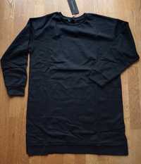 Czarna bluzka nowa długa S/36 sukienka HappinessTrendyol