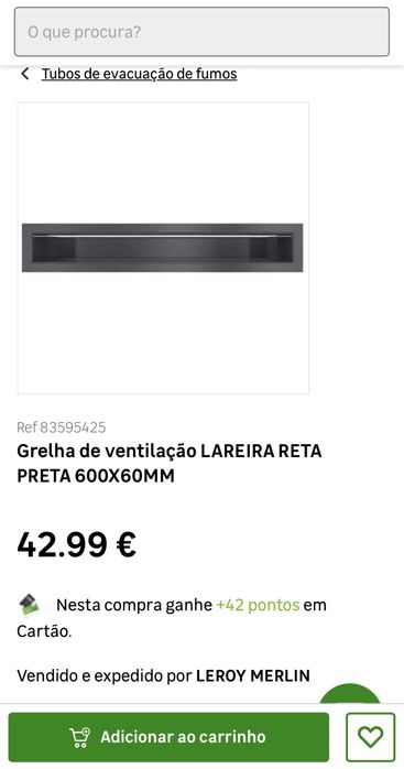 Grelha ventilação recuperador de calor  - Nova