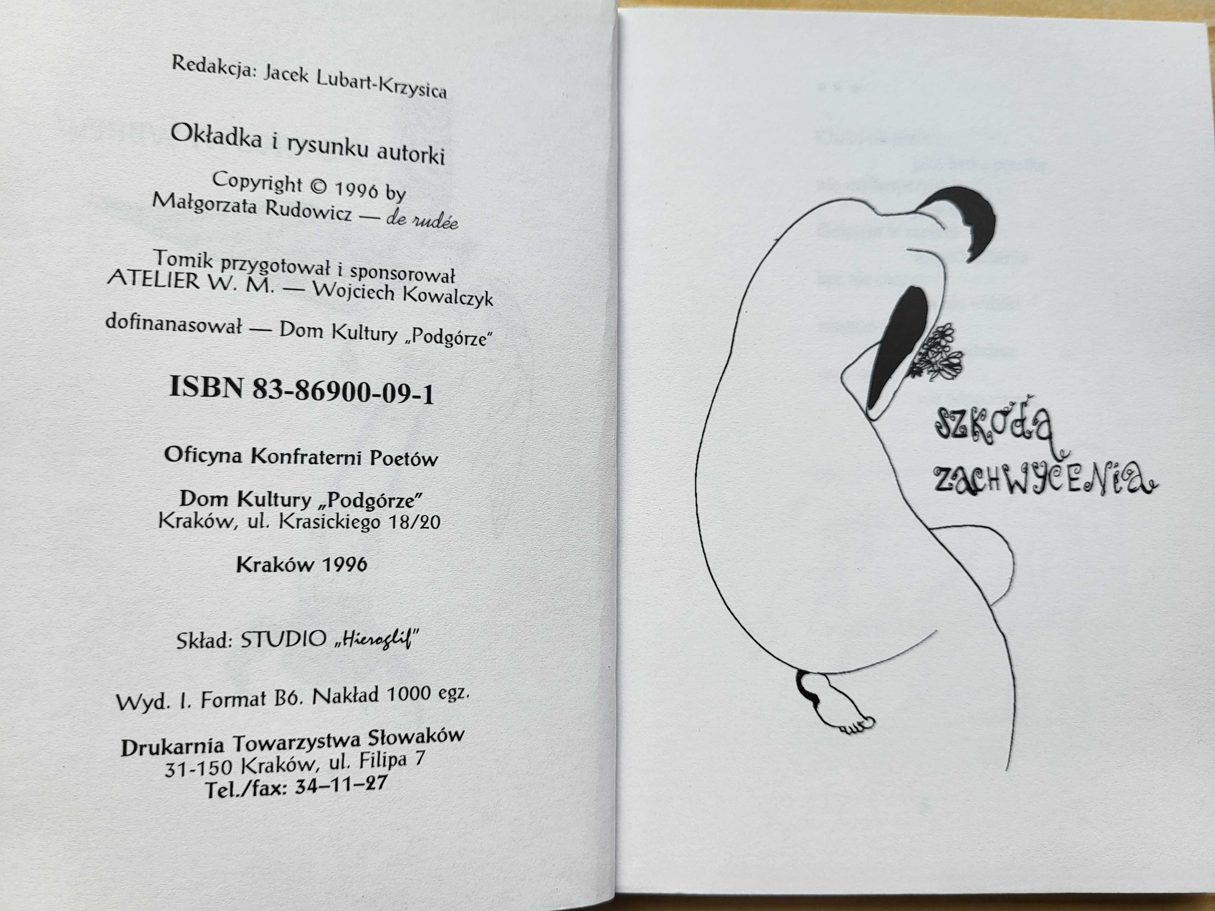 Małgorzata Rudowicz "Dotykowi wbrew" - stan IDEALNY - TANIO!