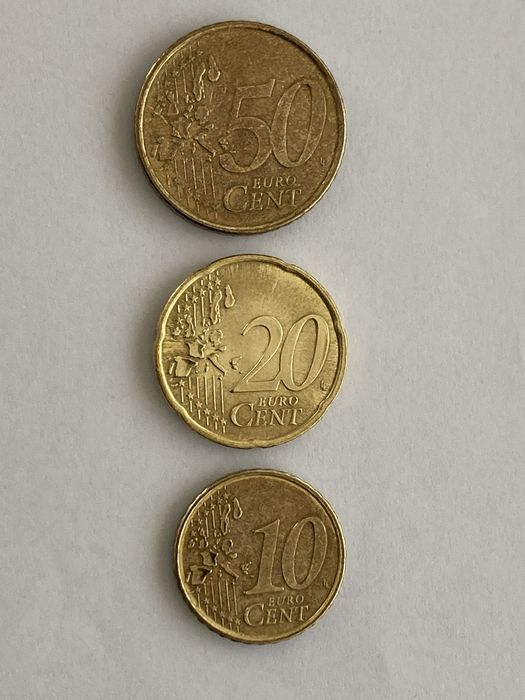 Moedas Set Portugal 2002 - primeiras moedas emitidas em euros