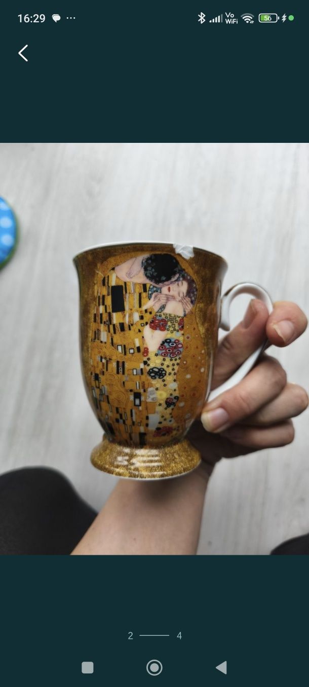Kubek Klimt Pocałunek Isabel Queen Collection