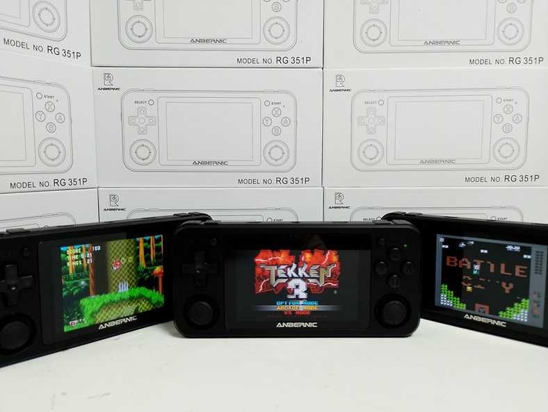 ігрова портативна приставка Anbernic RG351P чорна 64GB Денди PlayStati