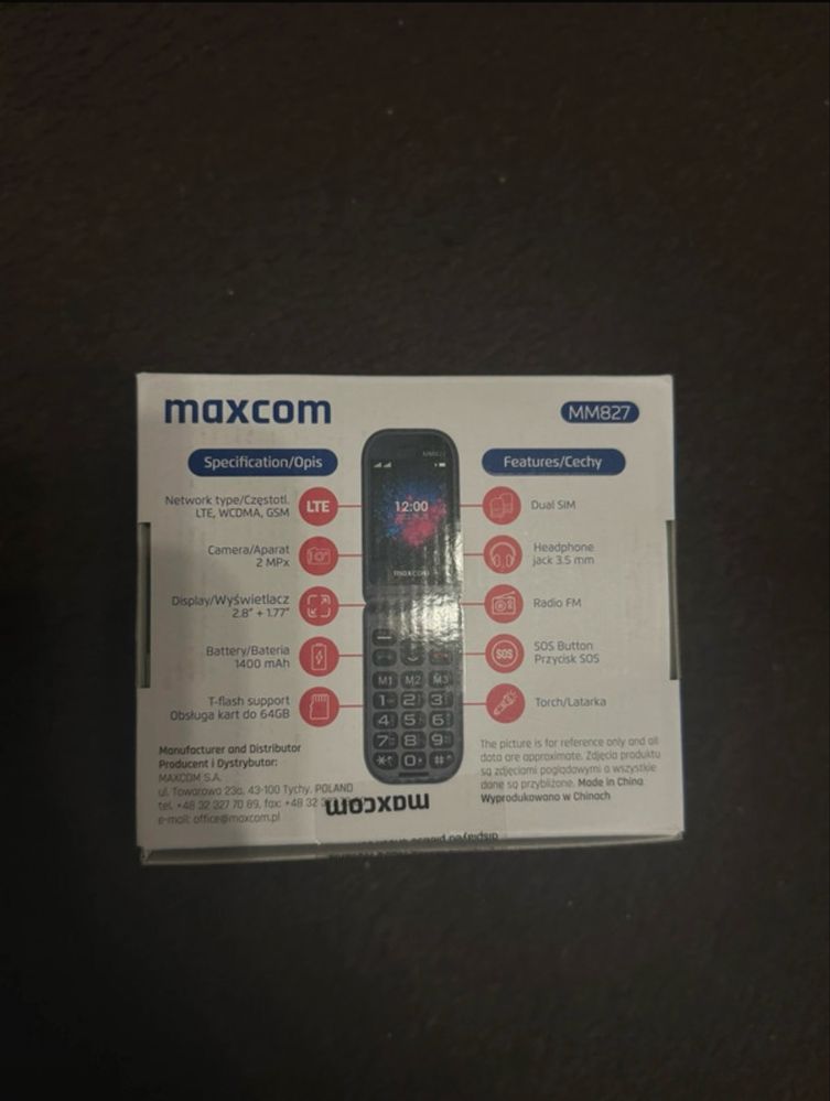 telefon maxcom MM827