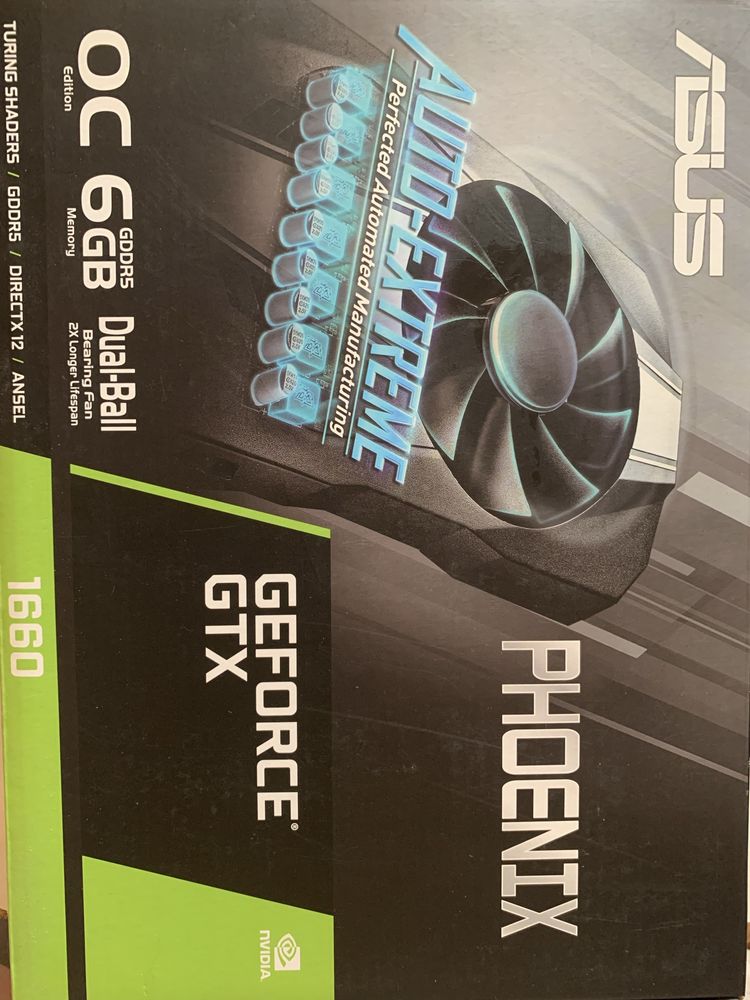 Продам видеокарту Asus PCI-E GeForce GTX1660 6Gb DDR5 .