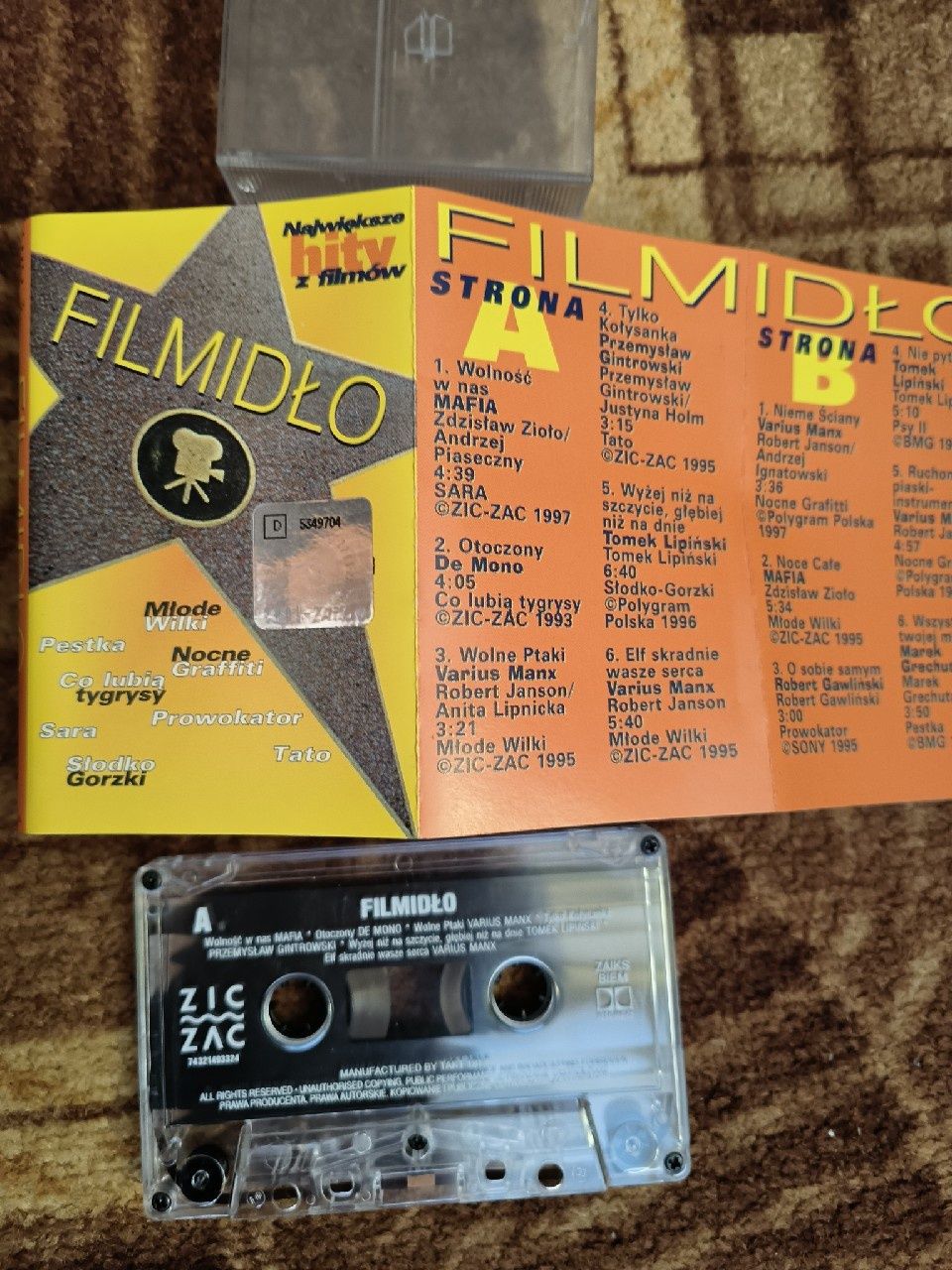 Filmidło - Hity z Filmów Polskich Kaseta Magnetofonowa