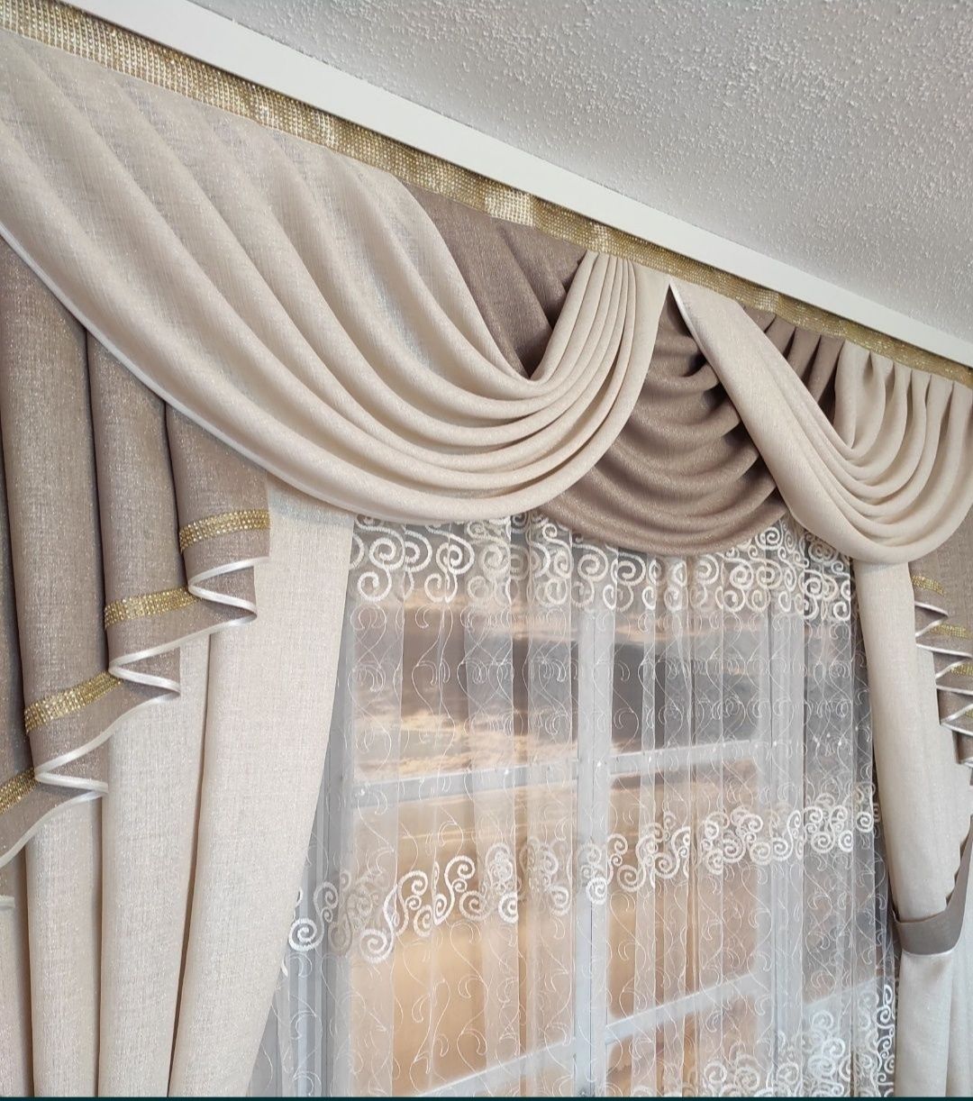 Firany panele. Lambrekin Iness 300 do 360cm