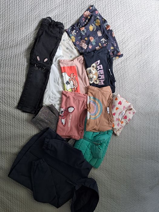 Zestaw ubranek r.110 12 sztuk !