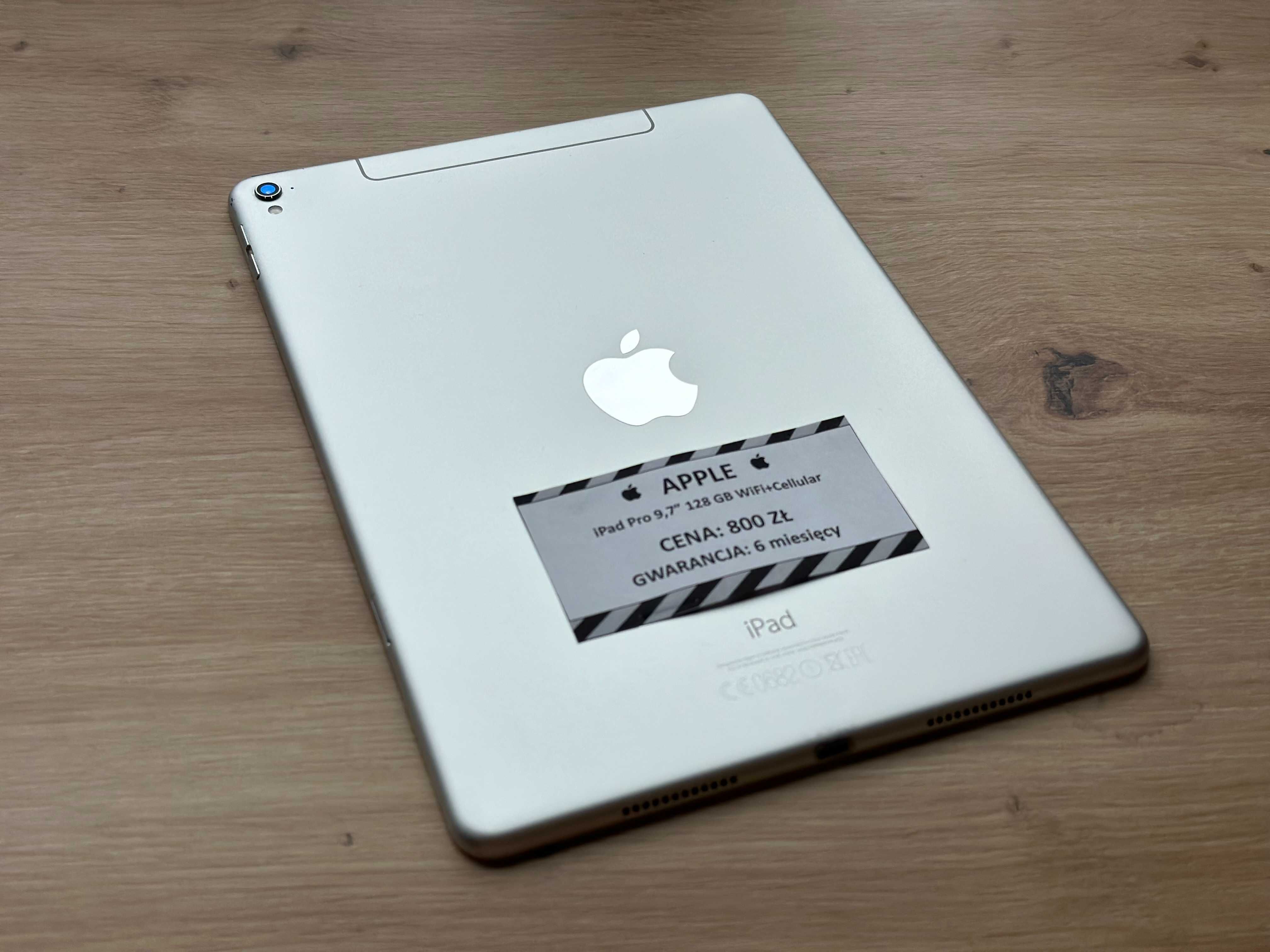 Tablet iPad Pro 9,7" 128 GB Wi-Fi + LTE – bat: 74% – GW 6 miesięcy