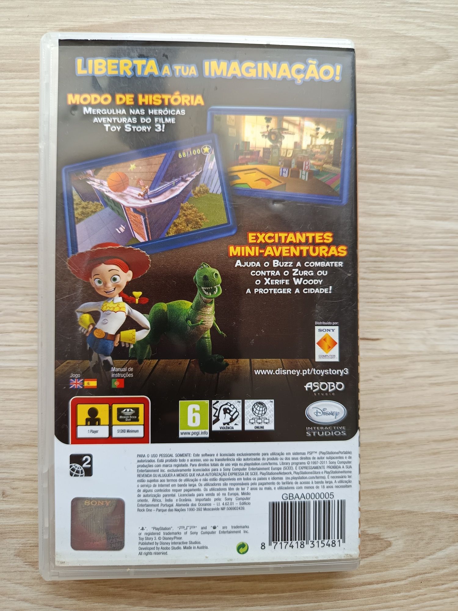 Jogo PSP Toy Story 3