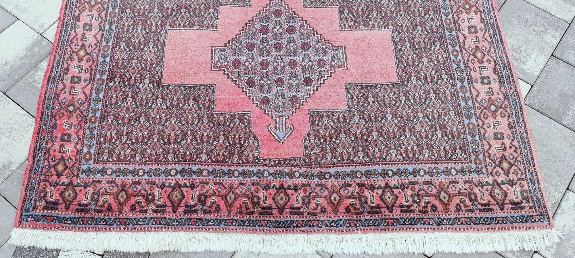Senneh ręcznie tkany dywan wełniany Iran 186 x 125 cm wełna