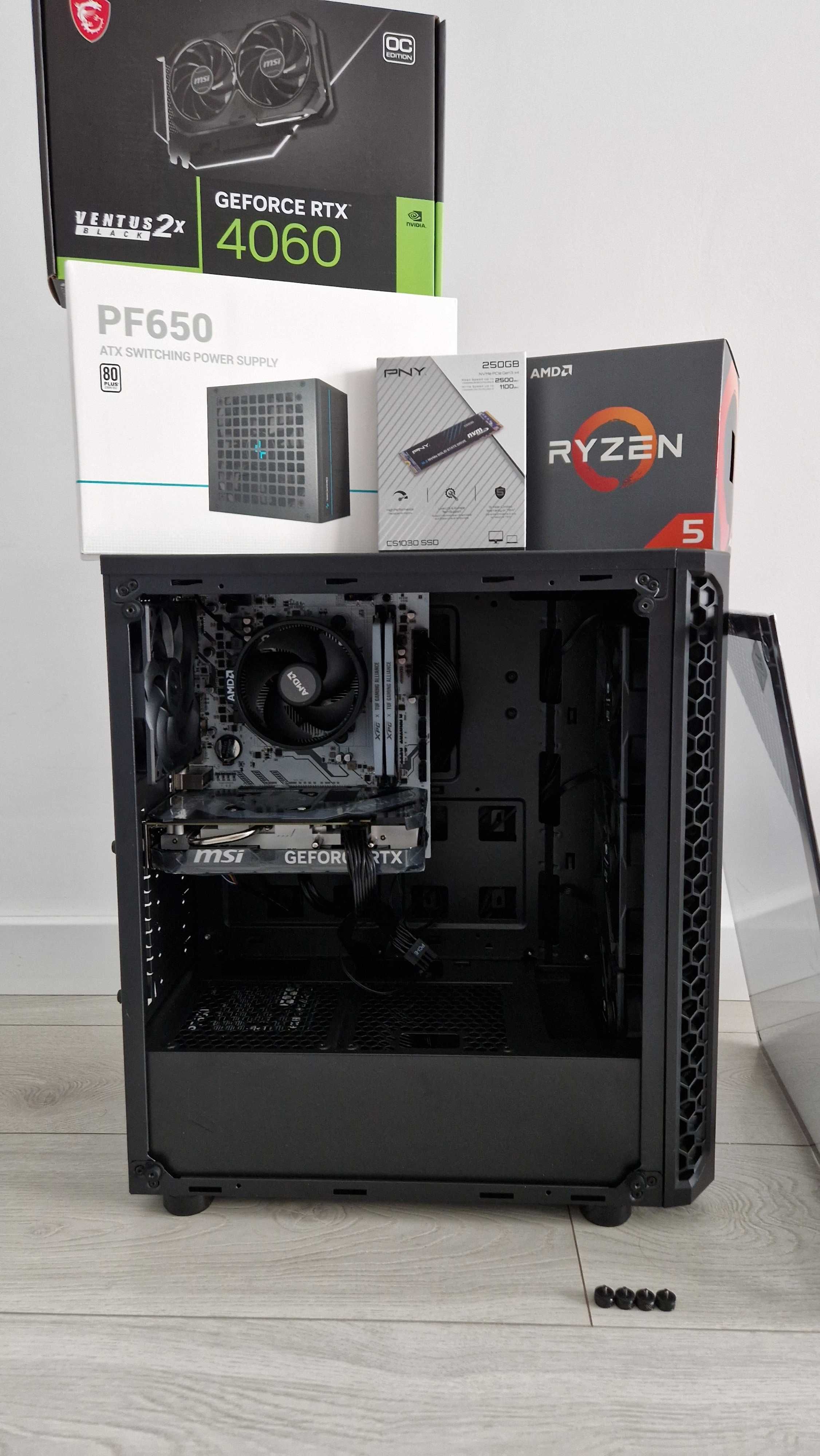 Komputer stacjonarty RTX 4060, RYZEN 5 2600, 16GB