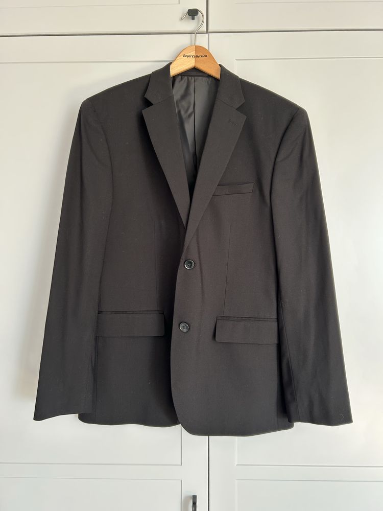 Czarna klasyczna marynarka oversize H&M slim fit viral męska damska