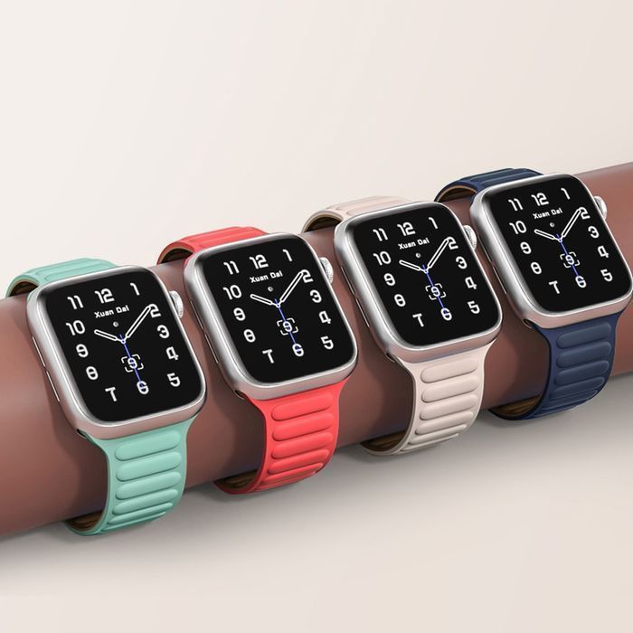 Pasek Magnetyczny do Apple Watch 7/8 41mm - Brązowy.