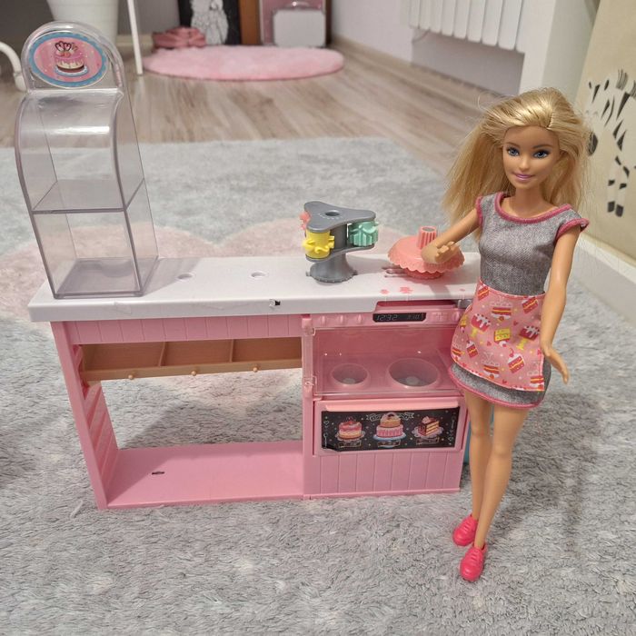 2kpl. lalki Barbie sklep i Barbie stoisko