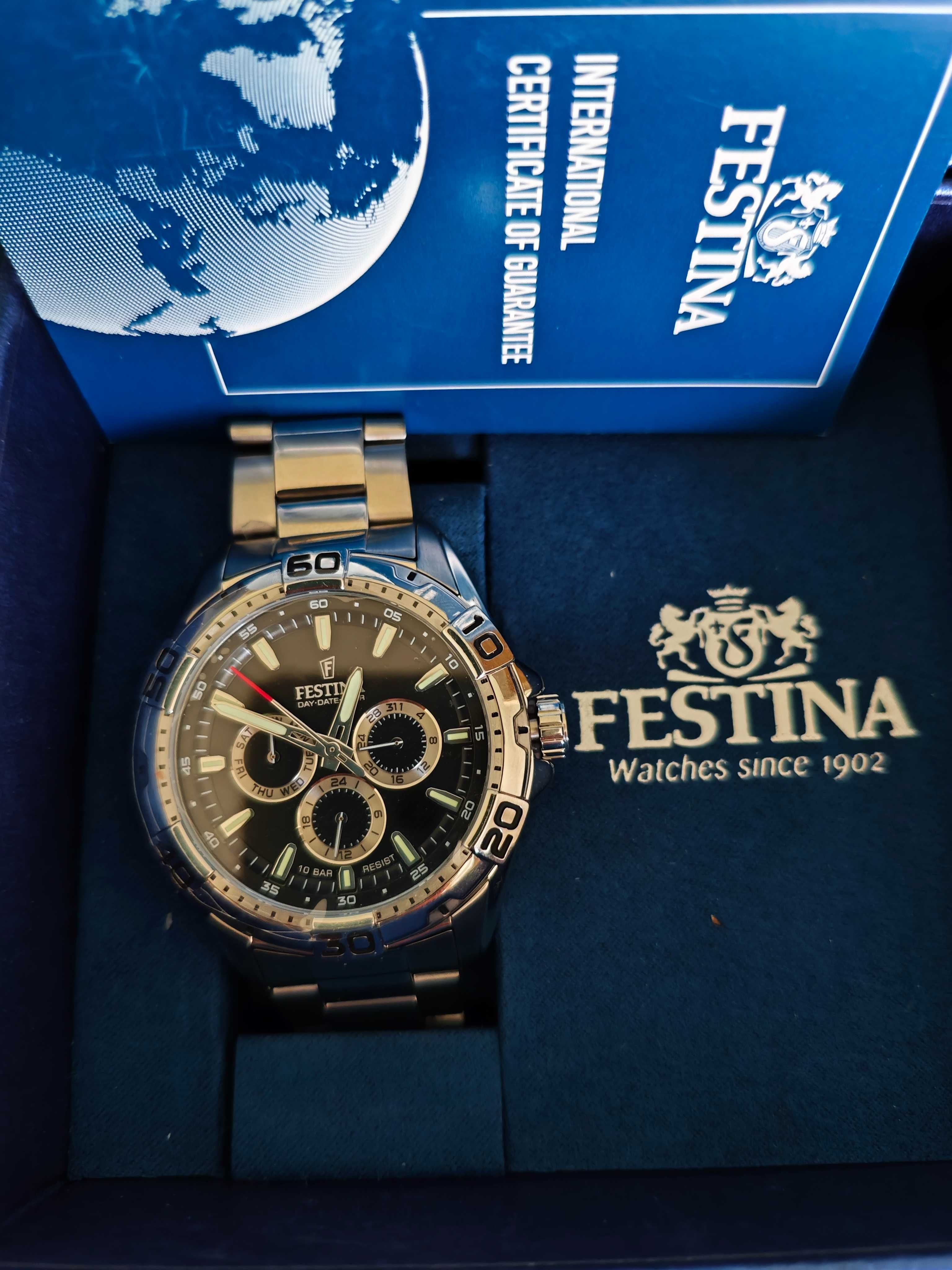 Nowy zegarek Festina F20623/4 kompletny zestaw sklepowy