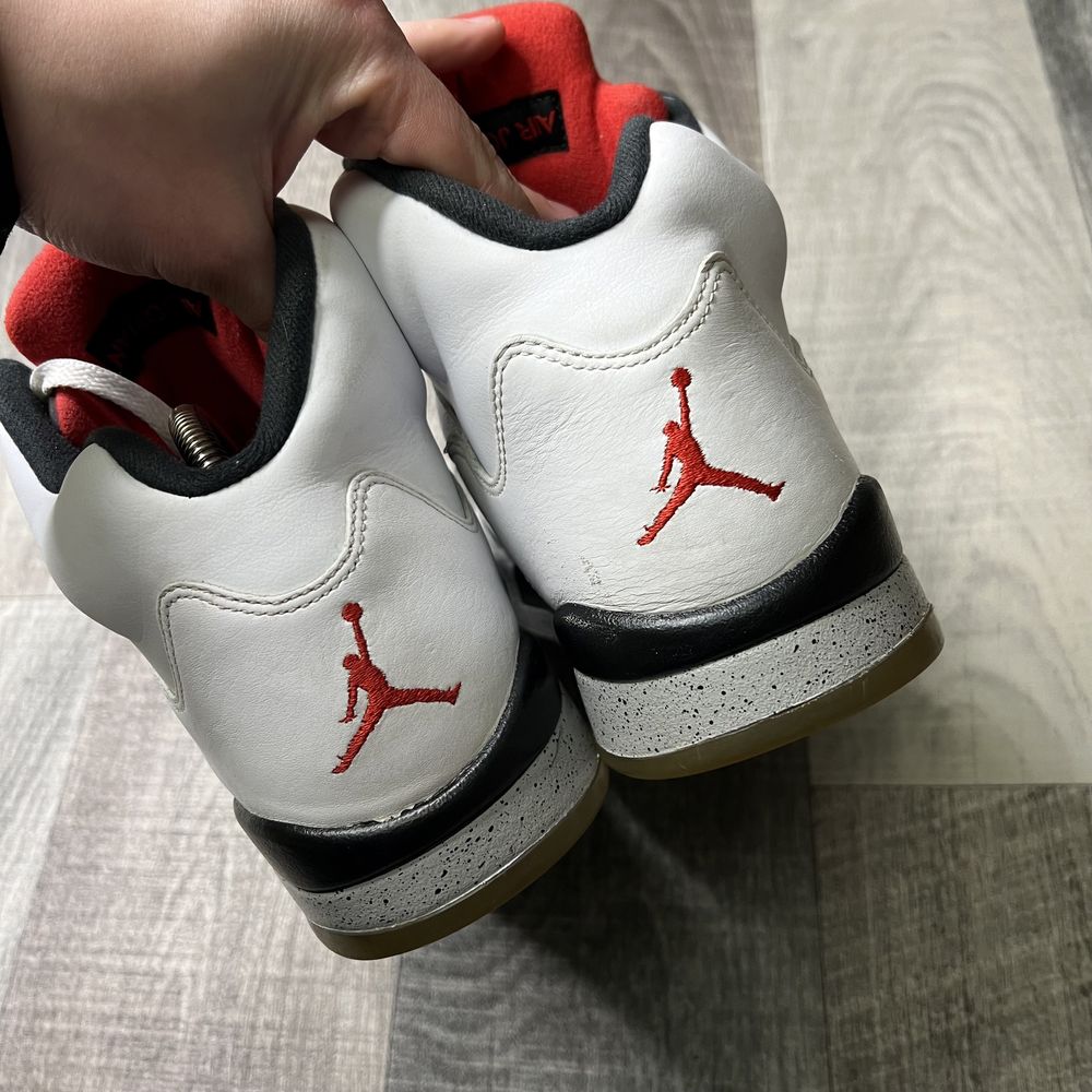 Кросівки чоловічі Nike Air Jordan 5 Retro White Cement 47.5р