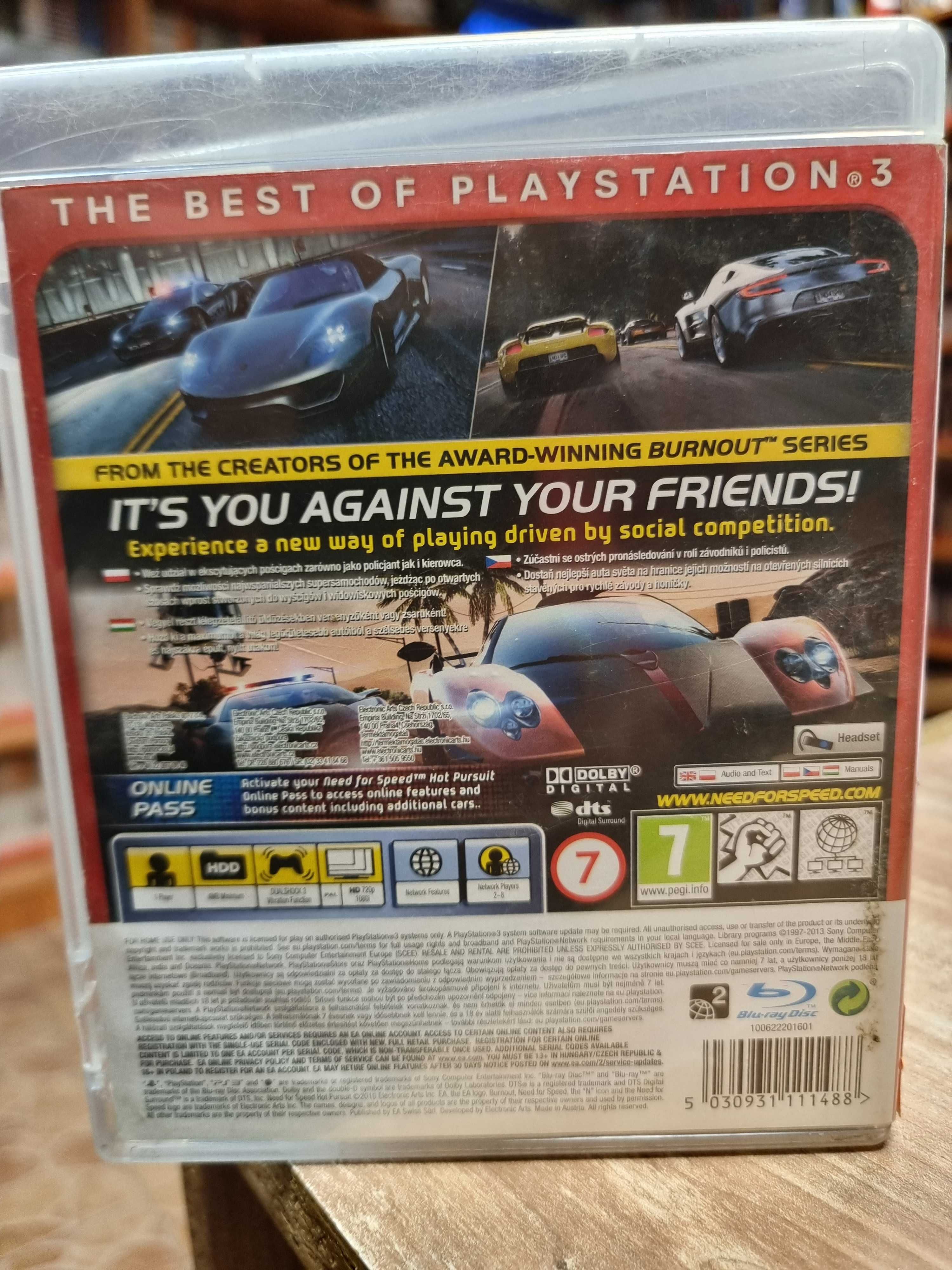 Need For Speed: Hot Pursuit PS3 PL, Sklep Wysyłka Wymiana