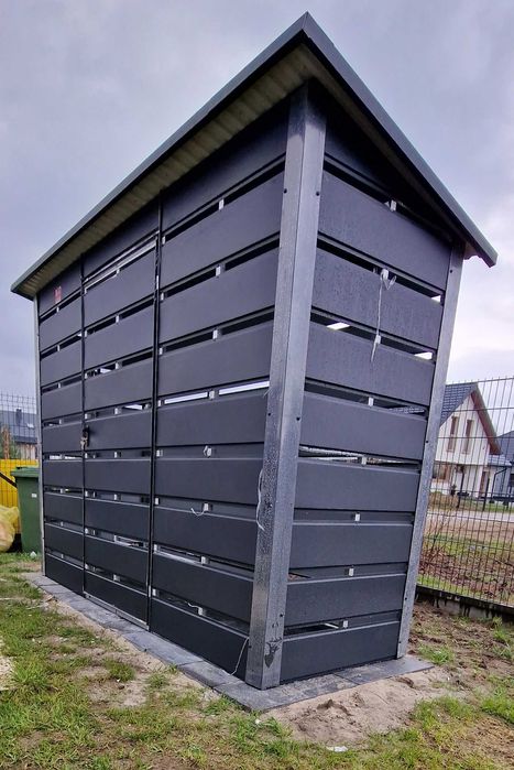 Wiata Śmietnikowa z Panela w Dowolnym Kolorze