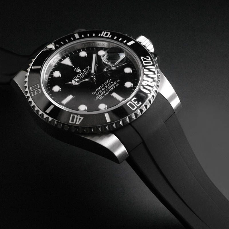 Bracelete borracha para Rolex submariner datejust tudor explorer