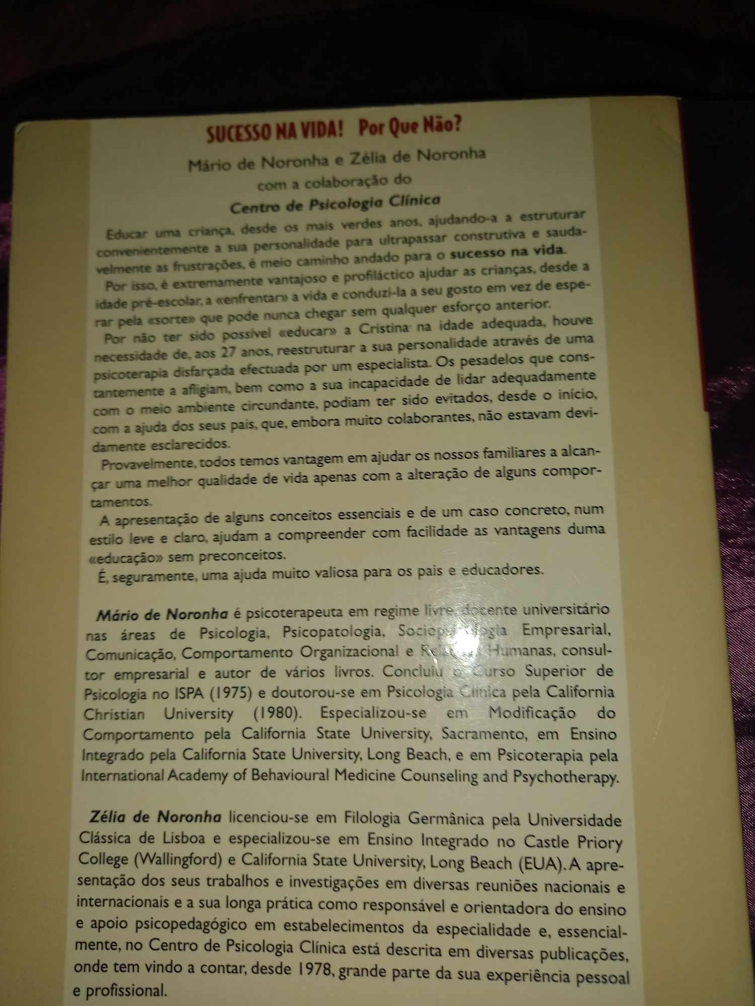 Livro  " Sucesso na Vida! Por Que Não?"