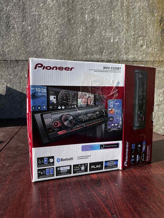 Radio samochodowe Pioneer MVH-S320BT – Bluetooth, USB, mikrofon