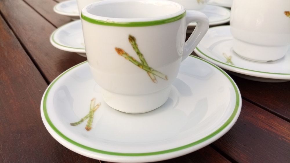 Conjunto 9 chávenas café e pires