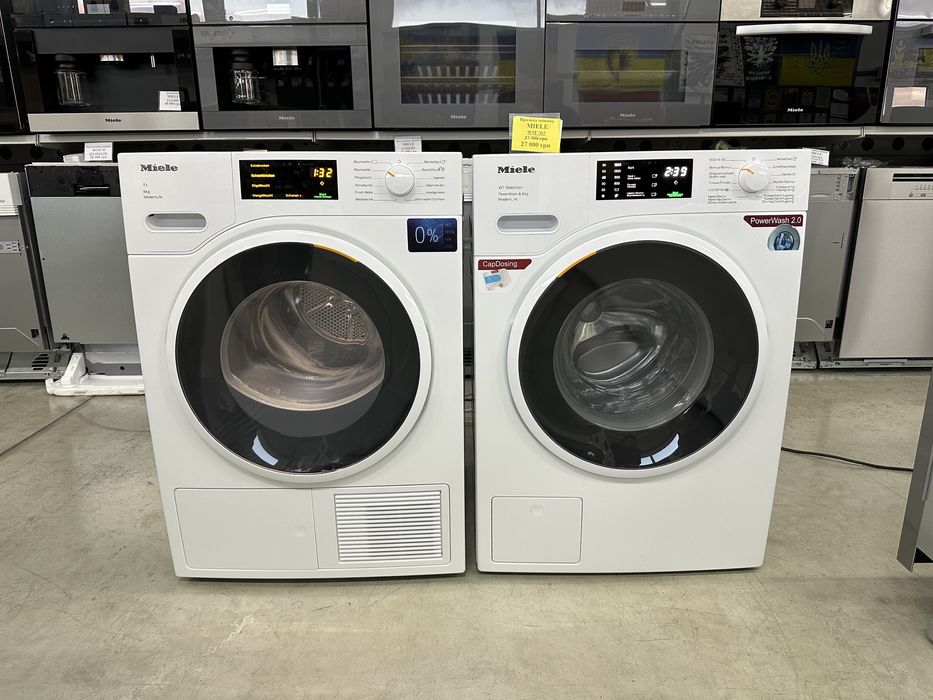 Пральна машина Miele WSF 363 PWash&8kg Сушильна машина Miele TWD 360