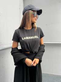 La Manuel t-shirt Shadow czarny