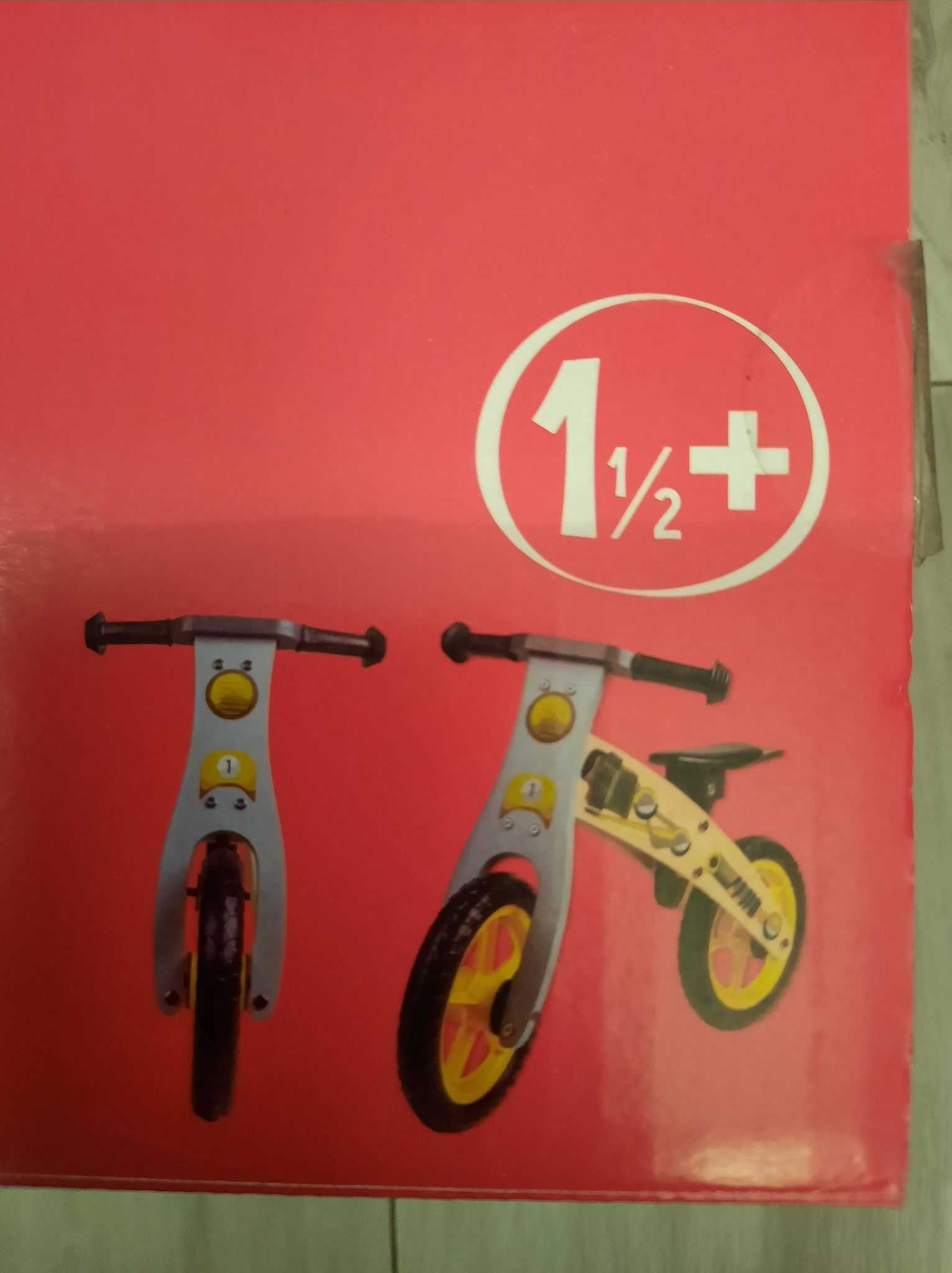 rower biegowy/drewniany dla chłopca-nowy