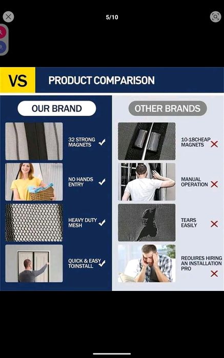 Cortina protetora magnética