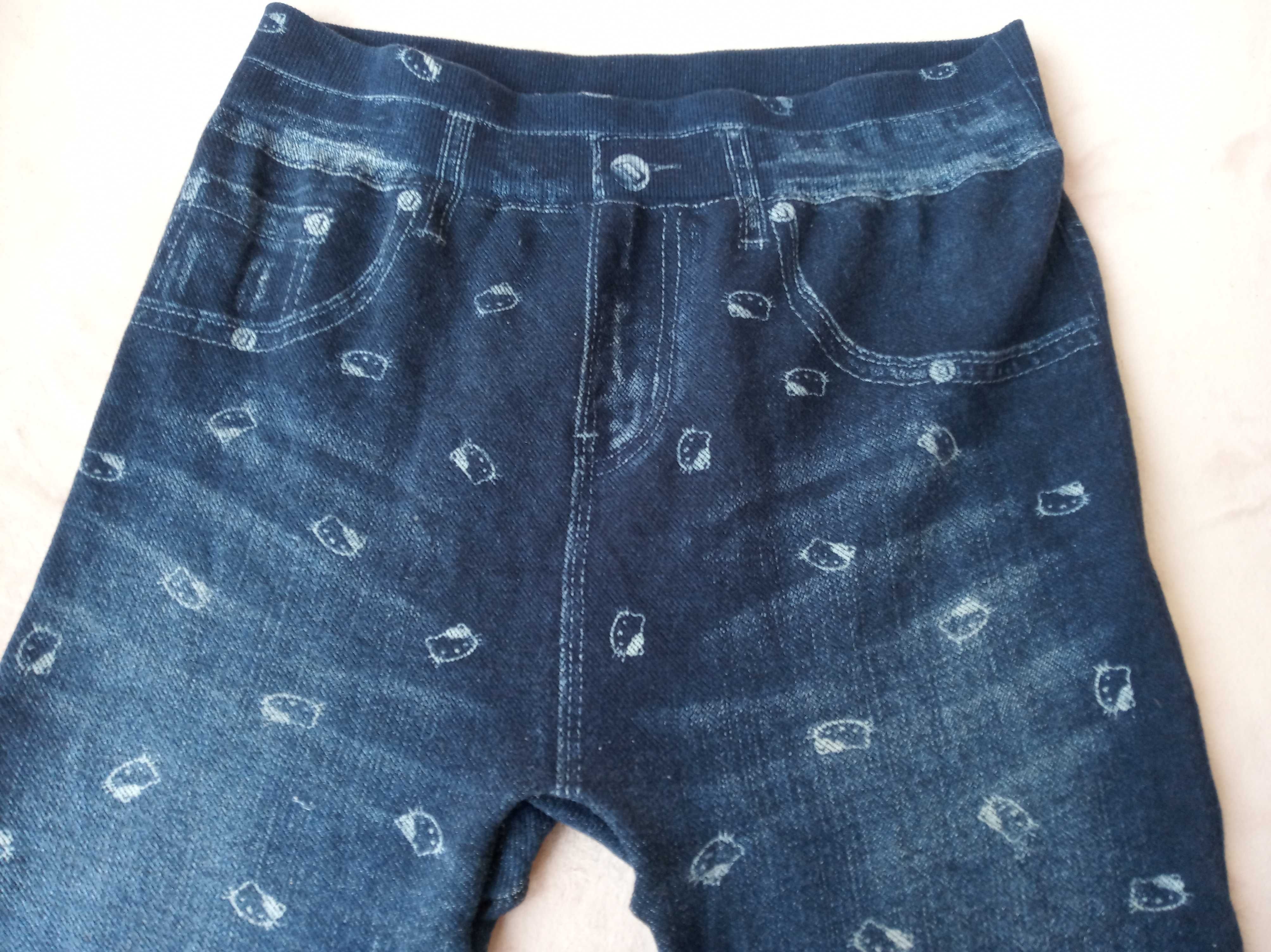 Legginsy jeans Hello Kitty 44 NOWE