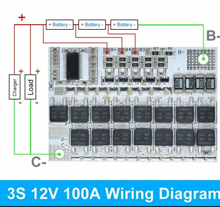 БМС ПЛАТА 12В.  3S.  100A перед замов ленням олх прохання писати