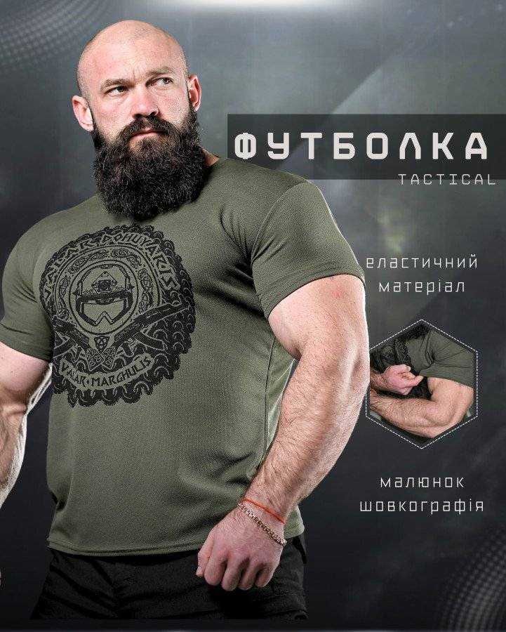 Тактична футболка JEM олива Coolmax  100% поліестер