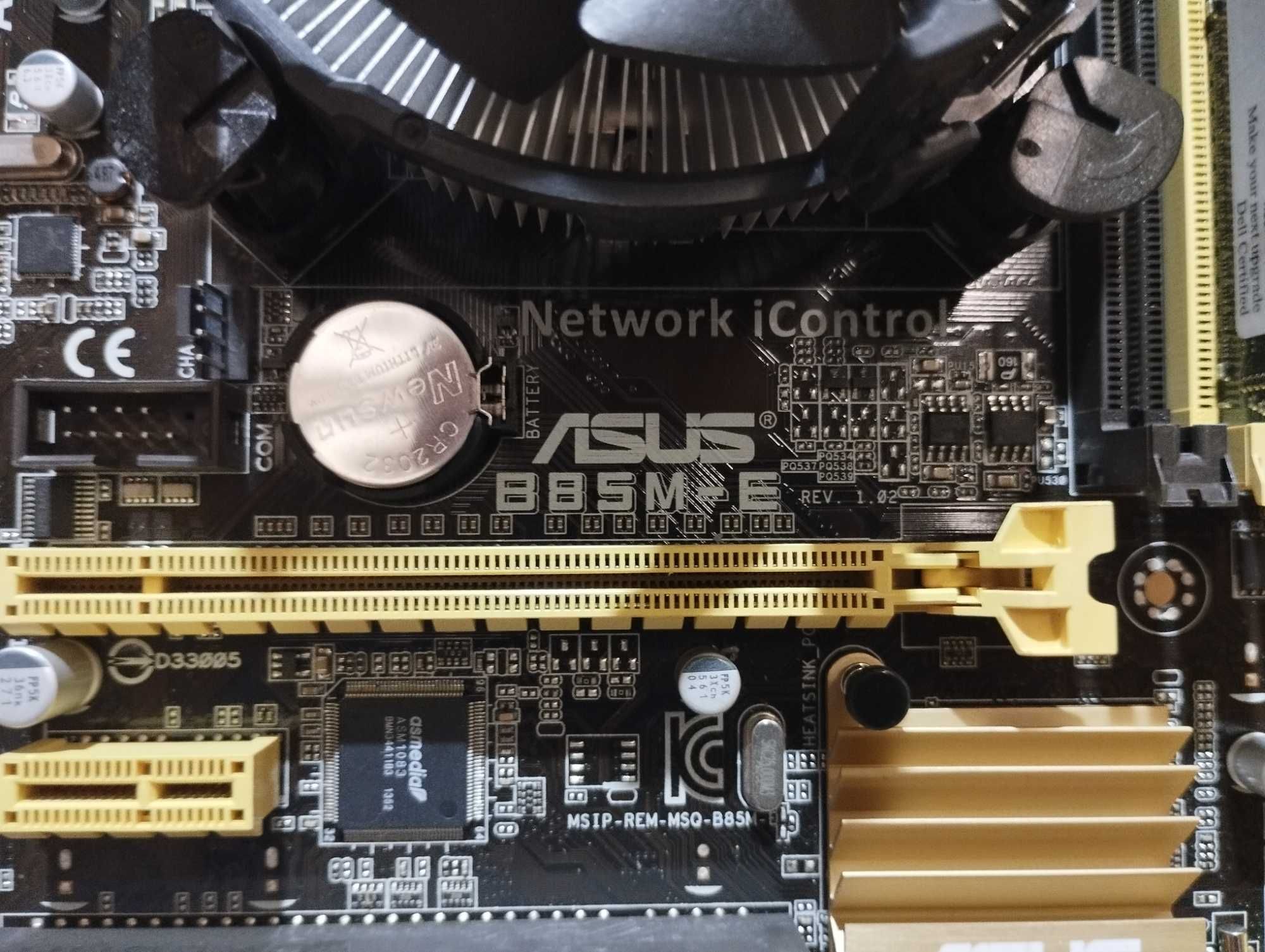 Материнська плата Asus B85M-E / Core i5 - 4440 / 8 GB DDR3 / 4 шт